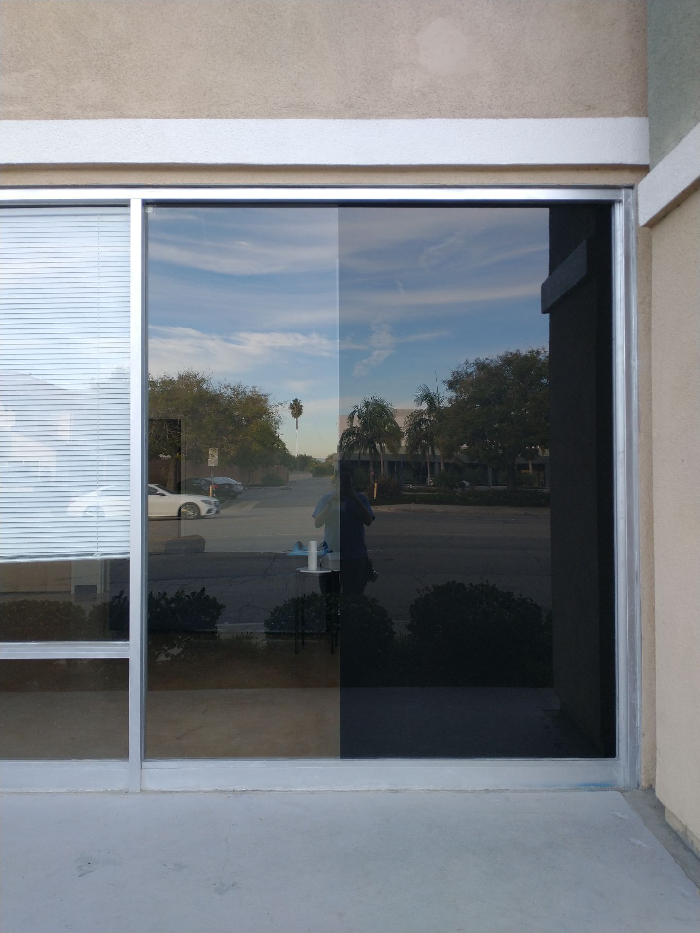 Two Day Glass Replacement with Window Film. We Completed this Large Commercial Broken Glass Replacement in Buena Park, CA 