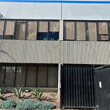 Bronze-Glass-Replacement-With-Partial-Blackout-Film-Commercial-Building-in-Anaheim-CA 1